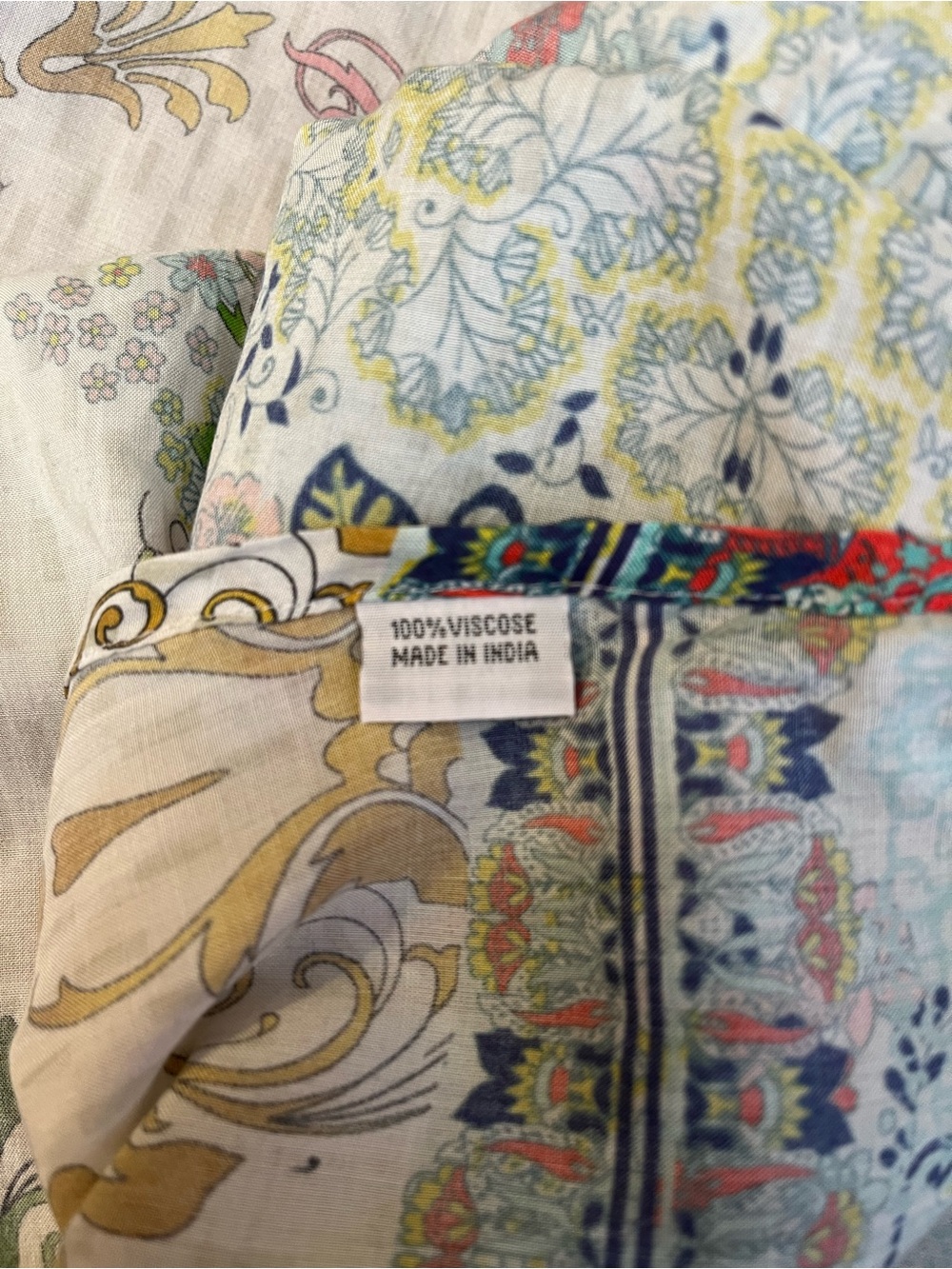 A & A Clothing Inc Floral Print Kimono Jacket - White Multicolor- NWT, Sz 2X - Picture 8 of 11